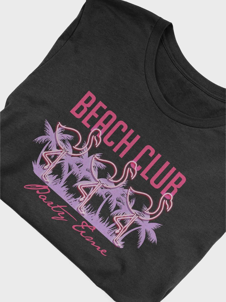 Neon Flamingo Beach Club T-Shirt product image (3)