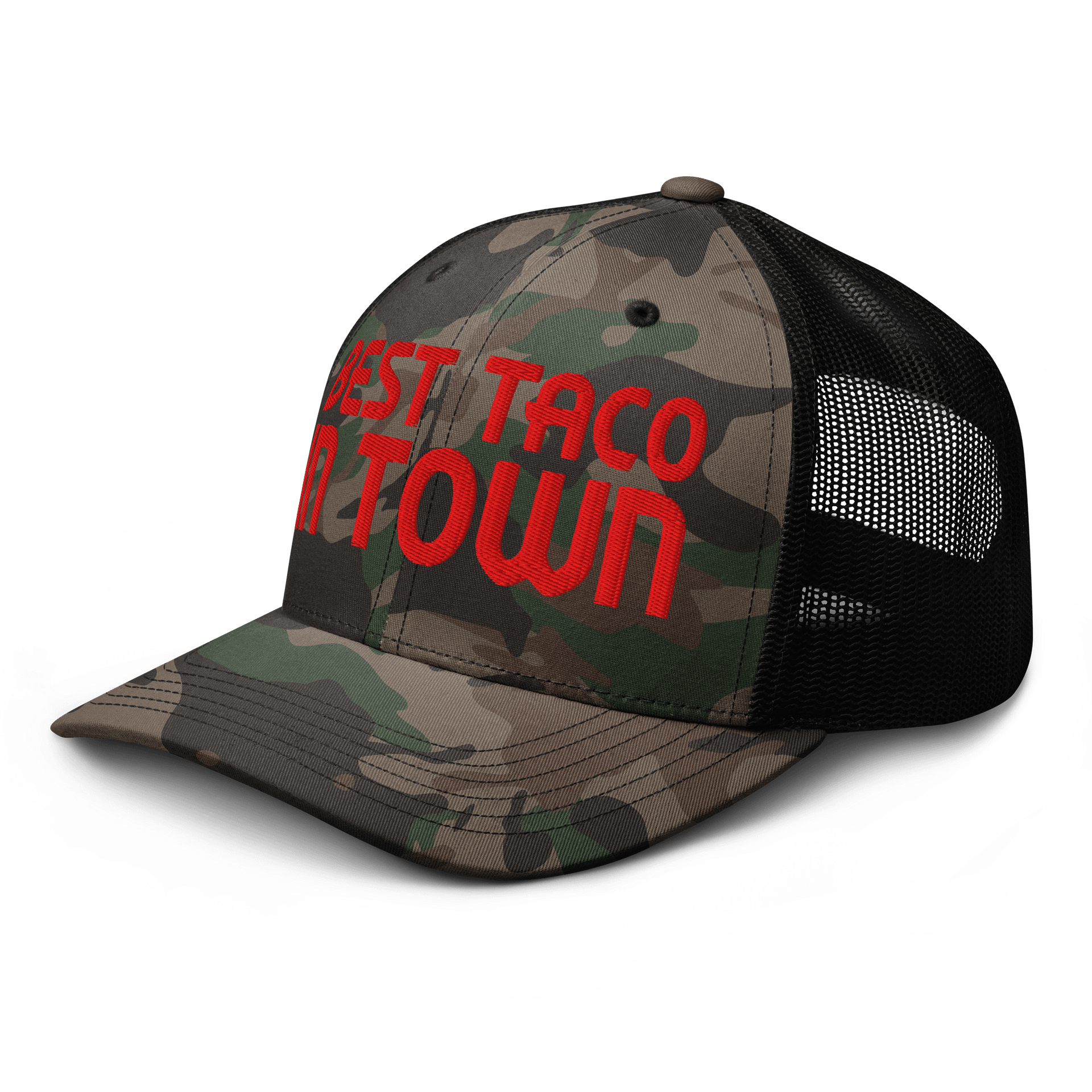 BEST TACO Camo Trucker Hat product image (4)