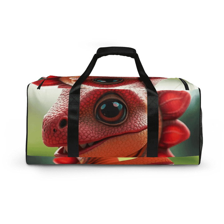 Red Dinosaur All-Over Duffle Bag product image (2)