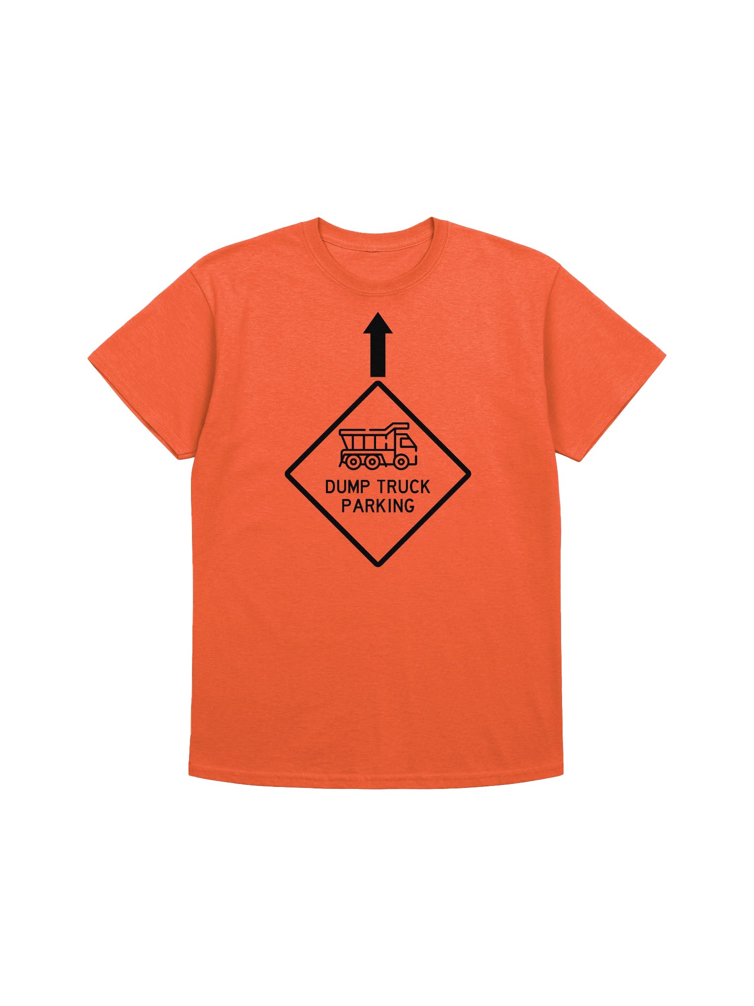 Dump Truck Parking Orange Tee product image (1)