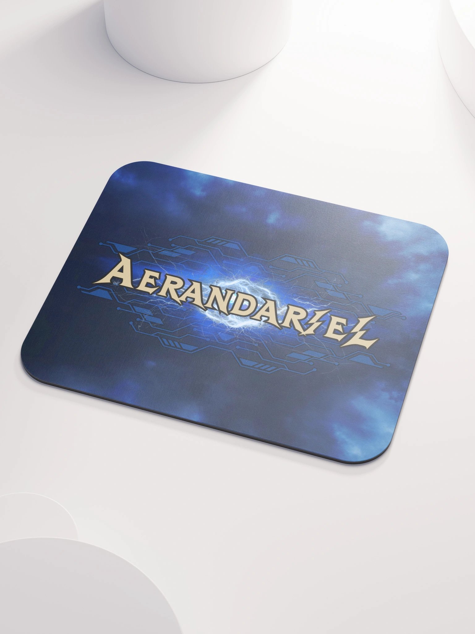 Aerandariel Electric Blue Lightning Mouse Pad product image (3)