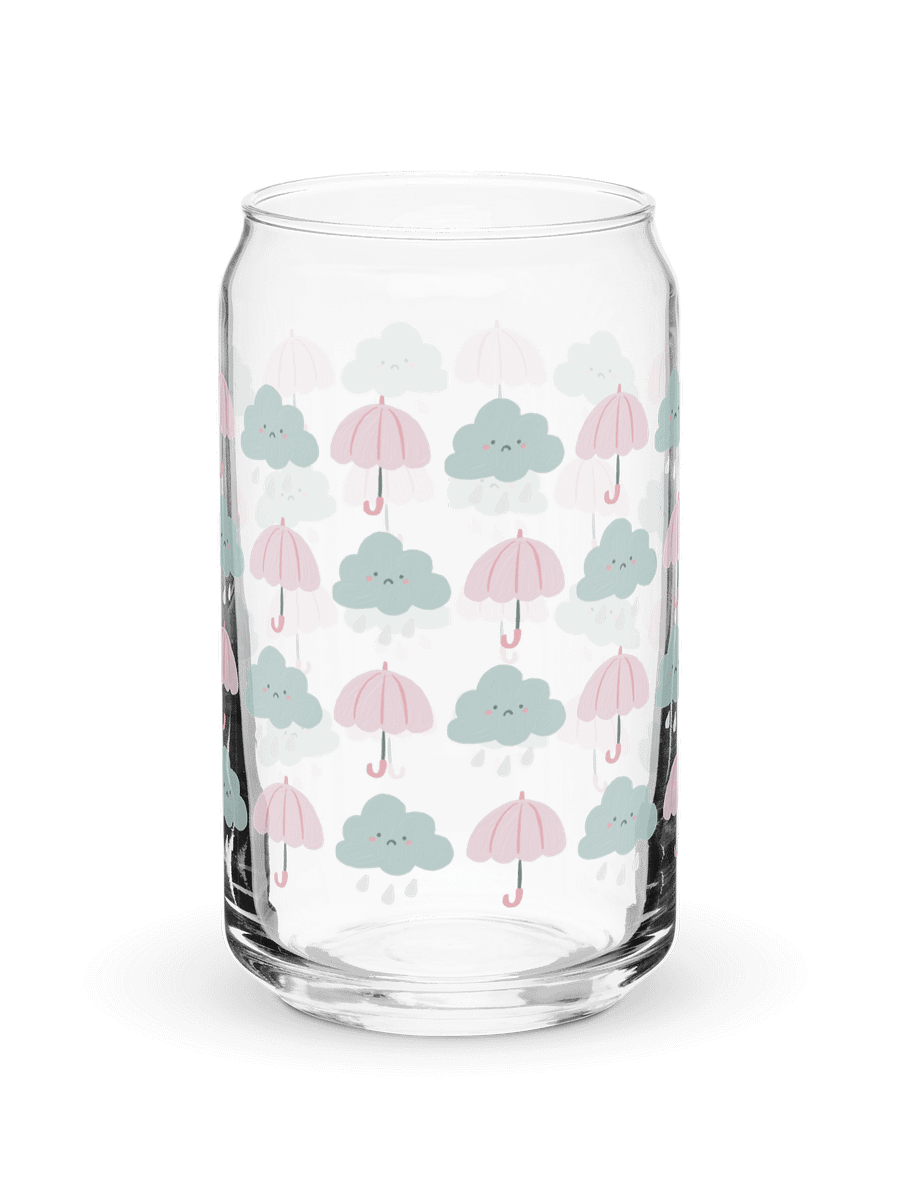 Rainy Day in Pink Glass Tumbler product image (6)