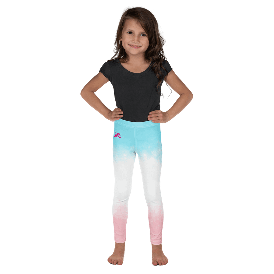 🎨Girls’ | Little Kids | Cape Cuties by BRN.2C.C.™| Leggings 💫| Pink Logo on Patriotic Pastels product image (2)