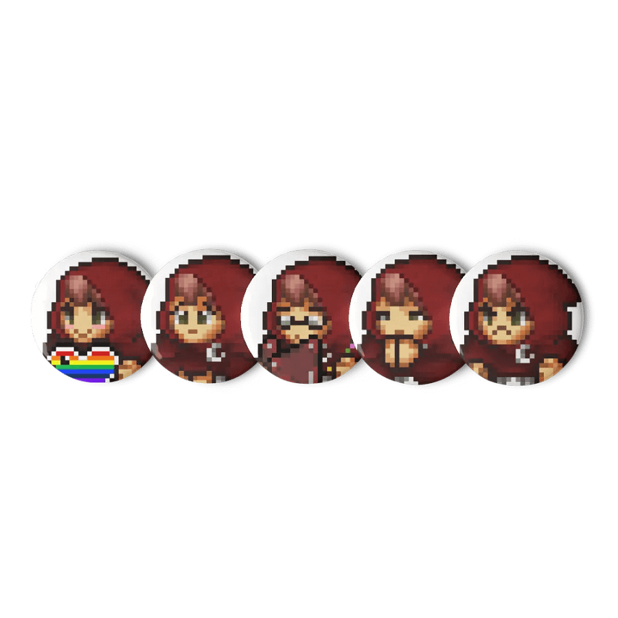 Retro Ashe Emote Pin Set product image (1)