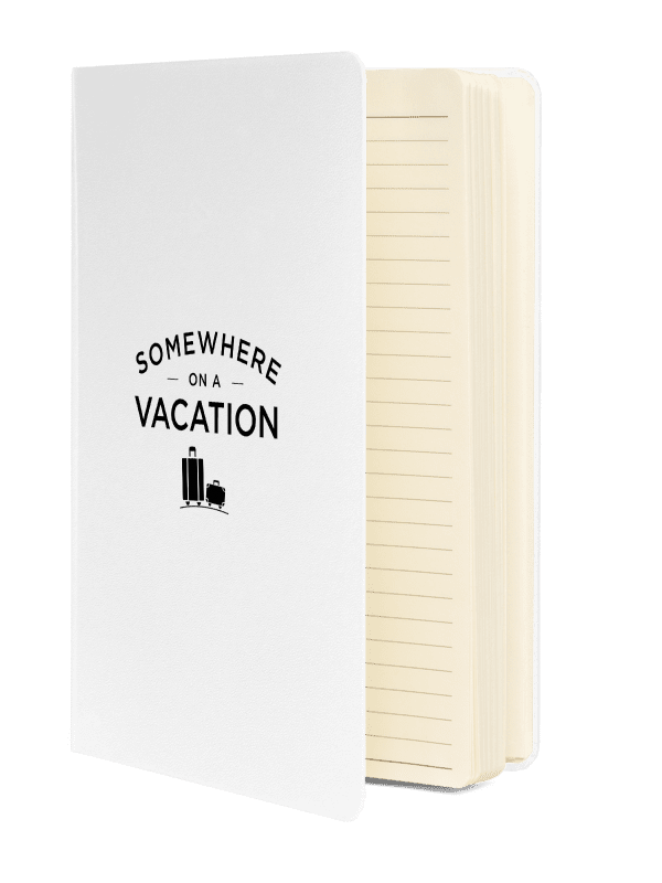 Somewhere on a Vacation Hardcover Bound Notebook | JournalBook - Black product image (3)