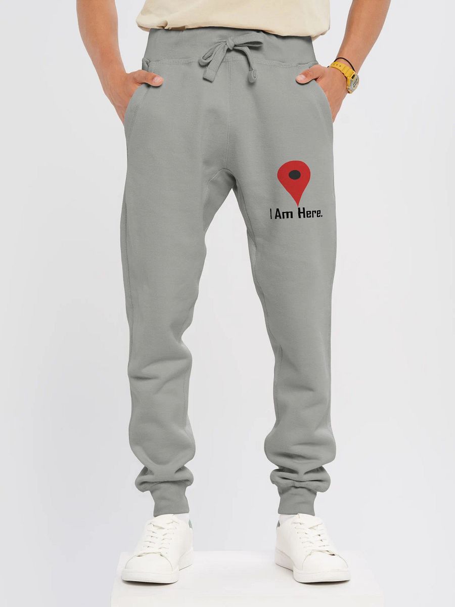 Here & There Fleece Joggers_White product image (6)