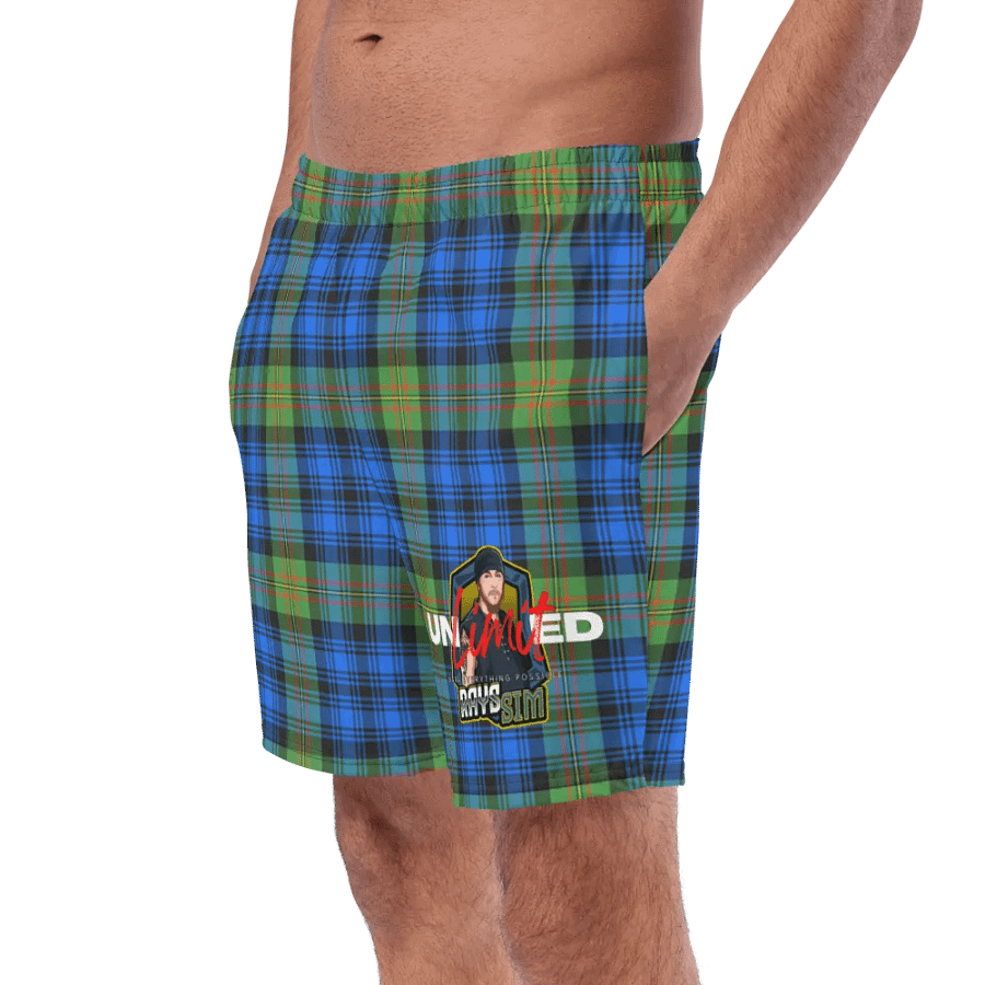 Unravelled Tartan Paradise Swim Trunks product image (9)