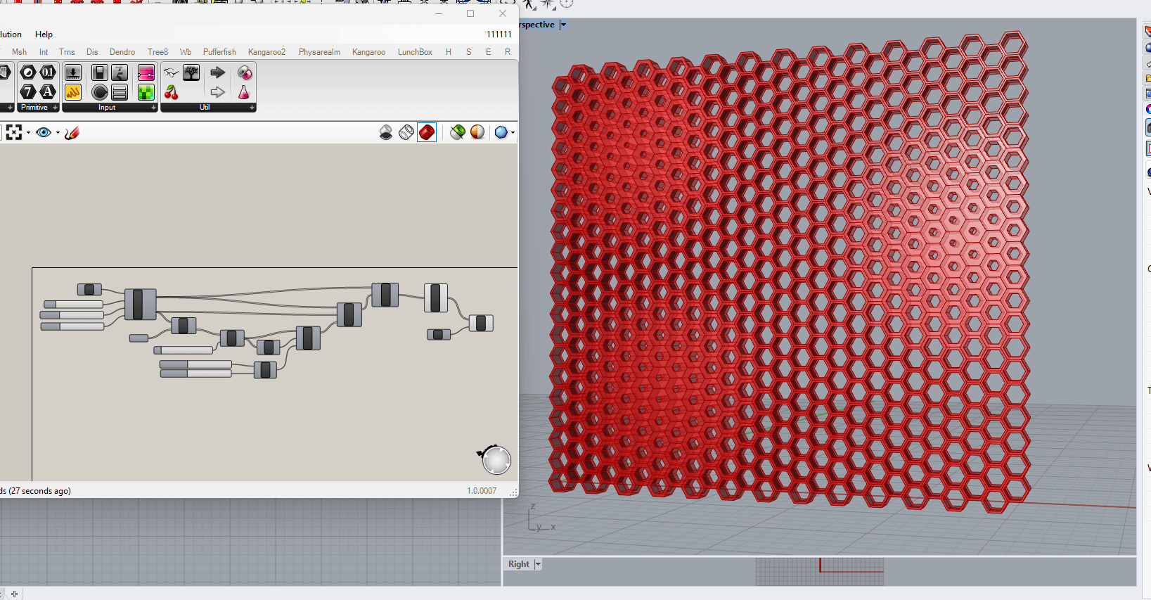 Hexagonal Parametric Grid Design Grasshopper Rhino Files Download product image (1)