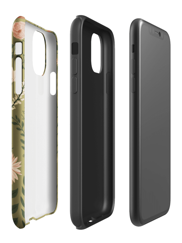 Olive Green Boho Floral - Tough Phone Case product image (47)