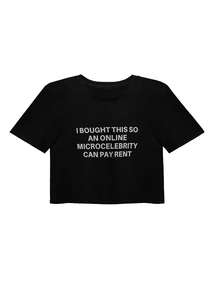 I BOUGHT THIS SO AN ONLINE MICROCELEBRITY CAN PAY RENT - BABY TEE product image (1)