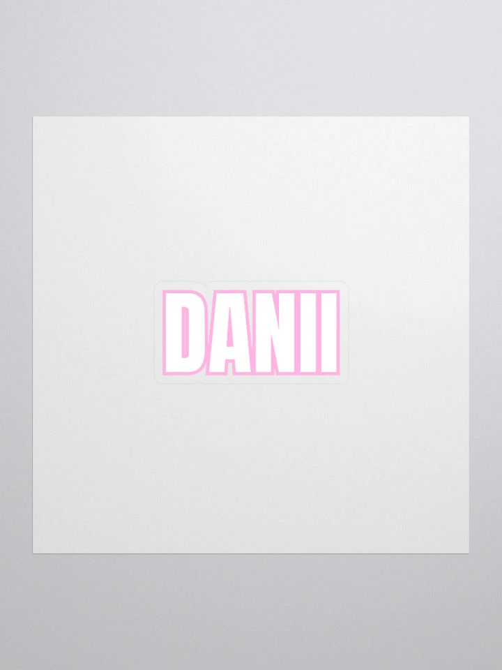 DANII WHITE PINK STICKER product image (1)