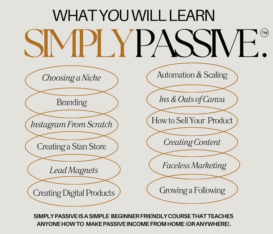 Simply Passive Course product image (3)
