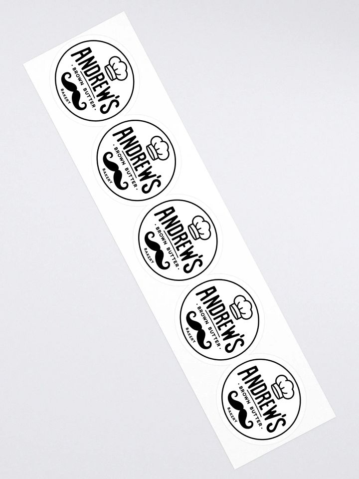 Andrew's Brown Butter Bakery Kiss Cut Stickers (Set of 5) product image (2)