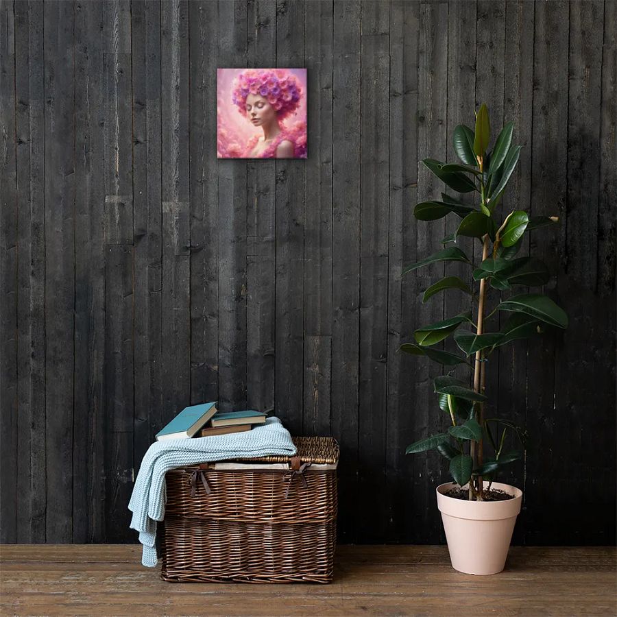 Pink Flower Girl Wall Art product image (4)