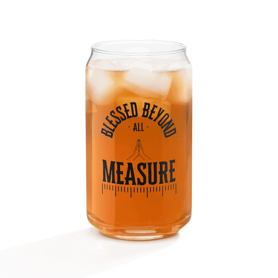 Blessed Beyond All Measure Glass Cup product image (10)
