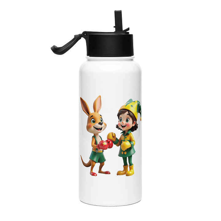 🦘 JessyJesty Australia Stainless Steel Water Bottle with Straw Lid – Adventure Meets Hydration! product image (2)