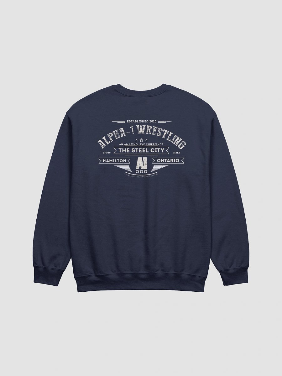 Vintage A1 Wrestling Steel City Double Sided Crewneck product image (6)
