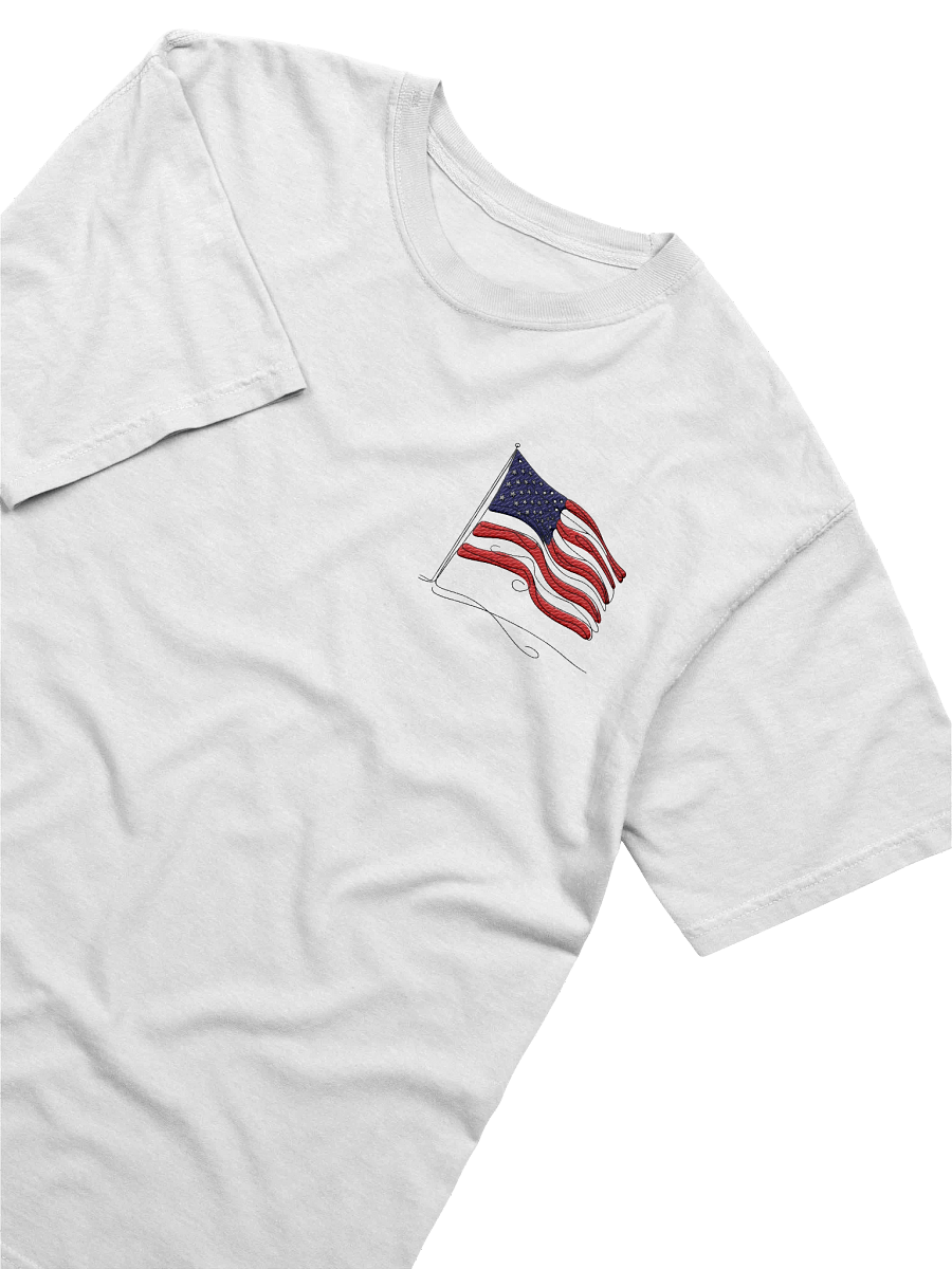 USA flag Line Art Design T-Shirt product image (6)