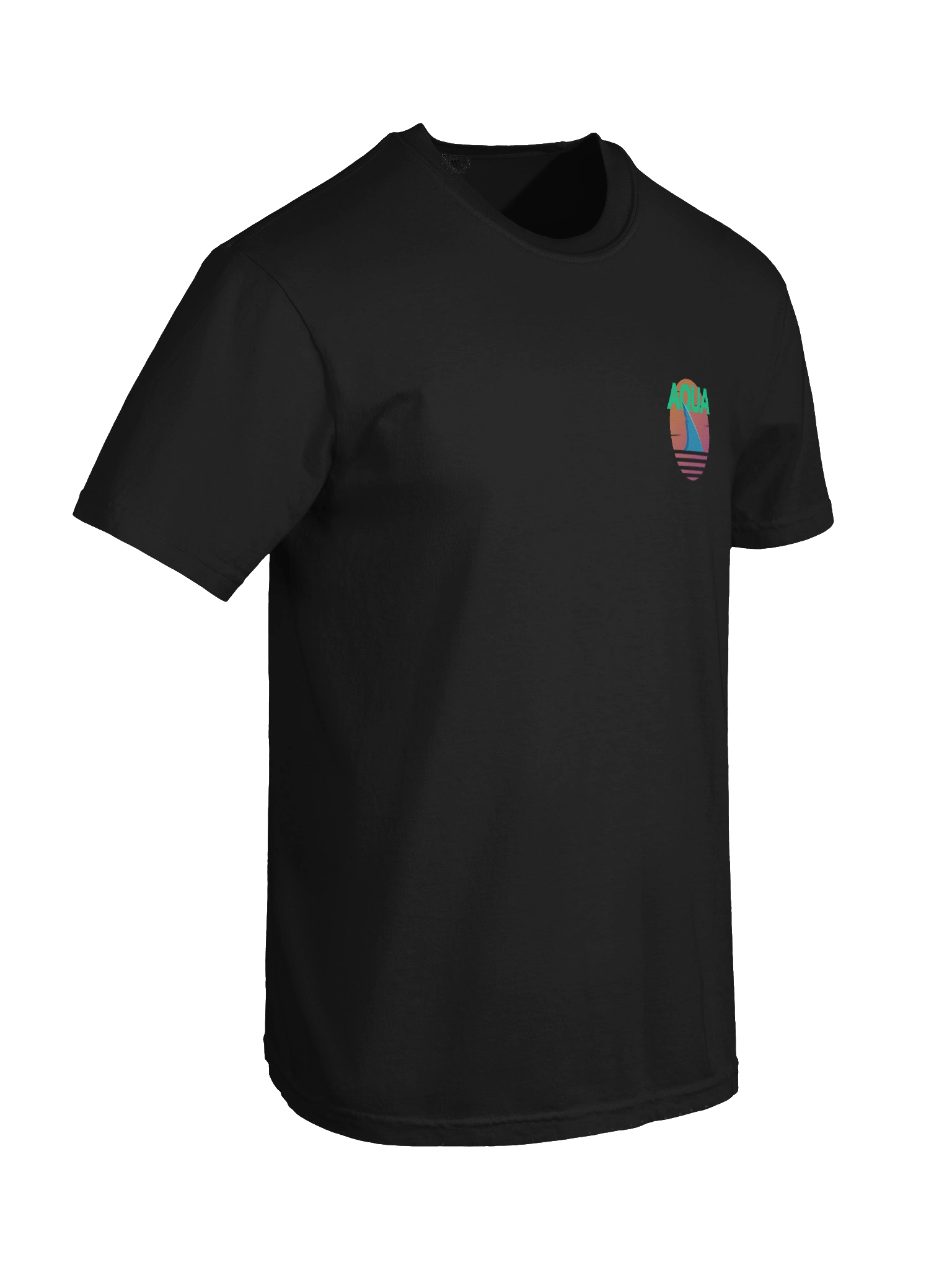 Aqua Shark Fin Sunset T-Shirt product image (43)