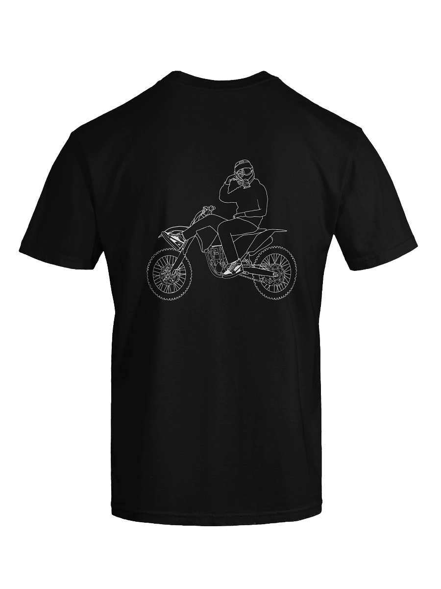 Bike and signature outline (White) | Shirt product image (4)