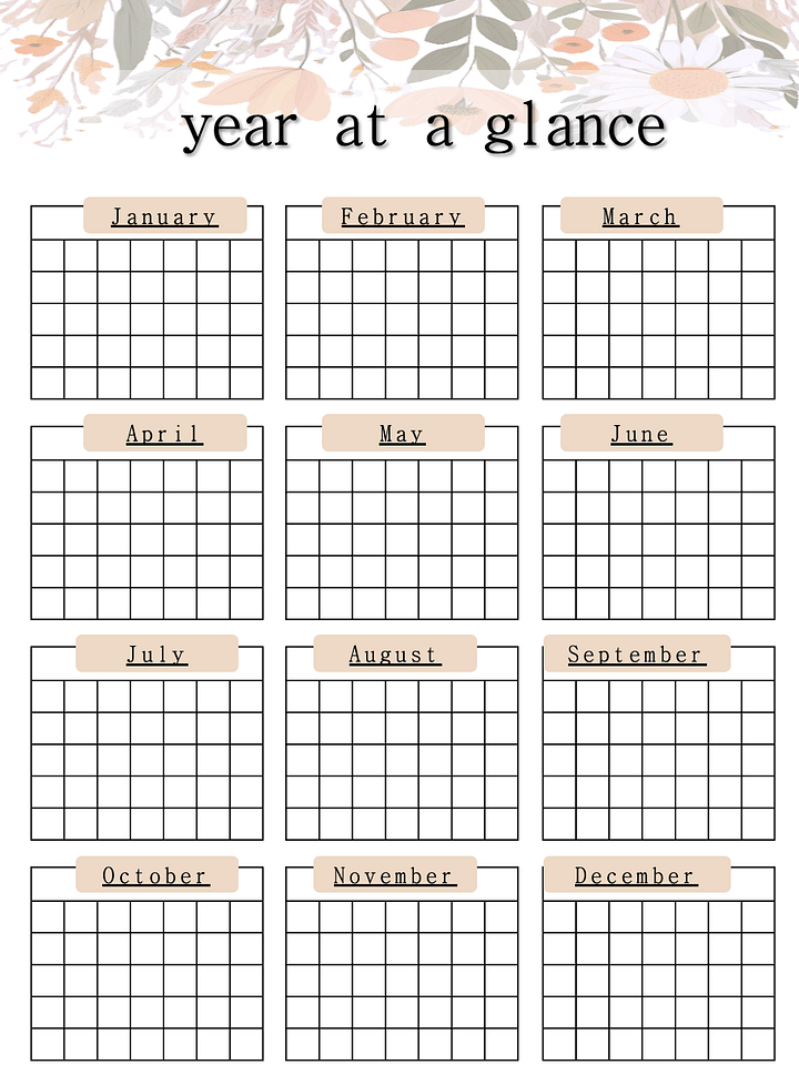 This Wild Life - An Undated Yearly Planner - 8.5x11 - Printable product image (2)