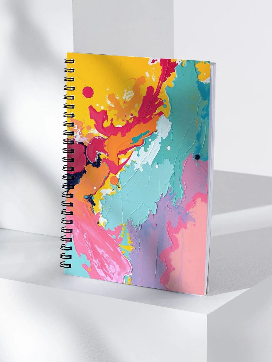 Fluid Abstract Art Spiral Notebook product image (3)