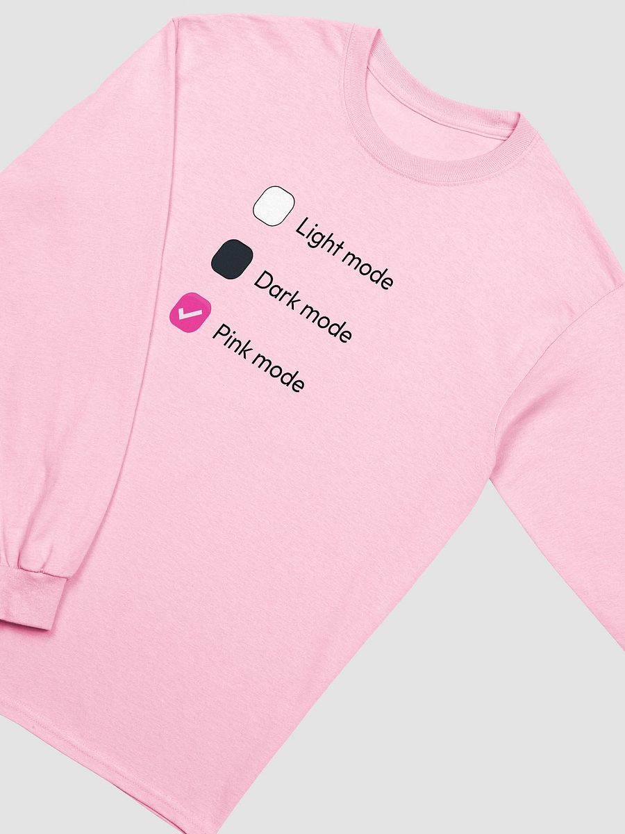 pink mode long sleeve t-shirt product image (2)