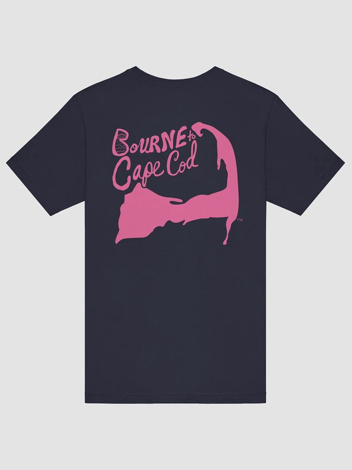 Men's | BOURNE to Cape Cod™ | Supersoft T-Shirt by Bella+Canvas | Brilliant Rose Pink Logo on Jewel Tone Colors product image (16)