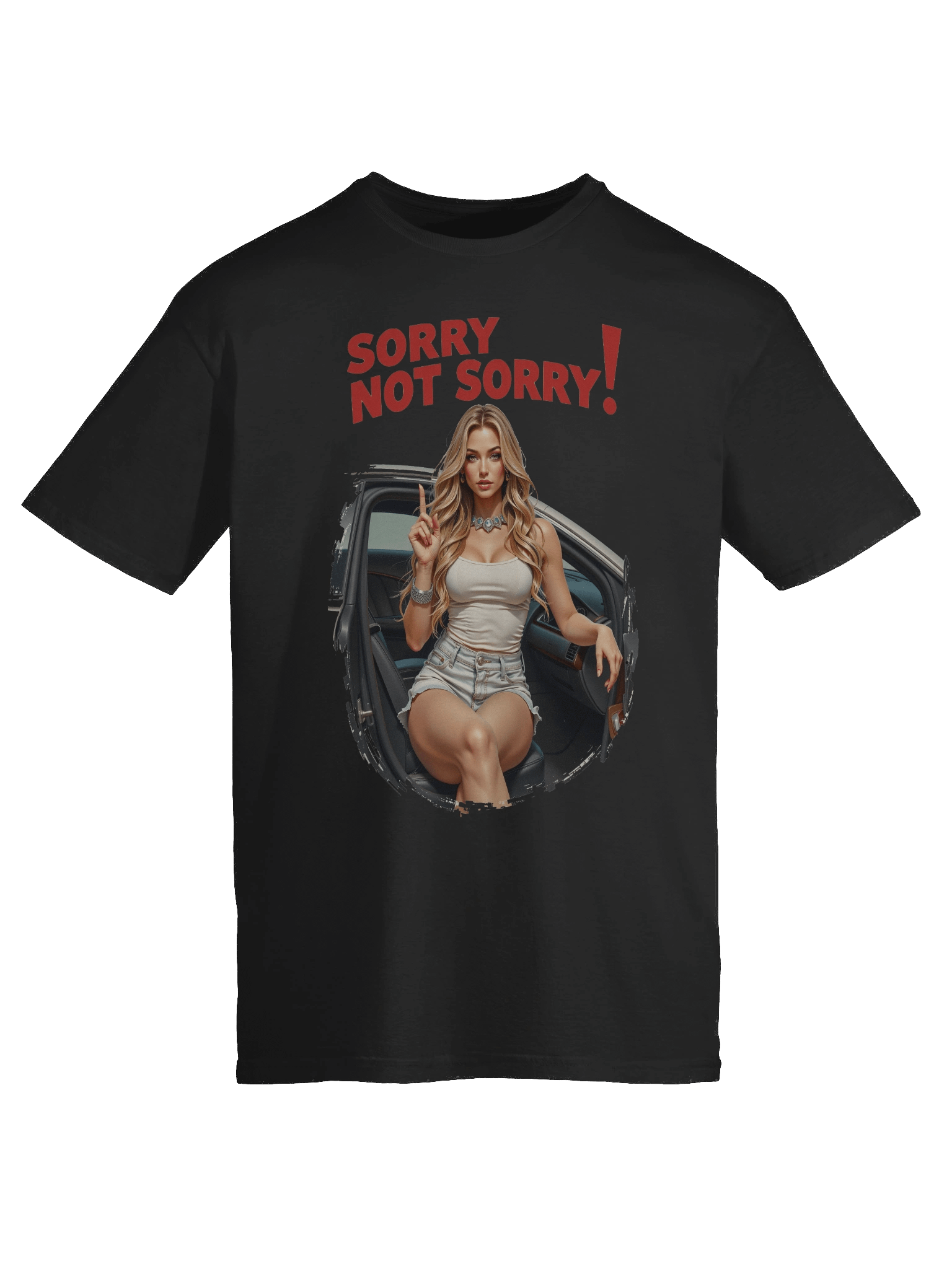 Sorry Not Sorry! Retro Car Illustration T-Shirt product image (75)