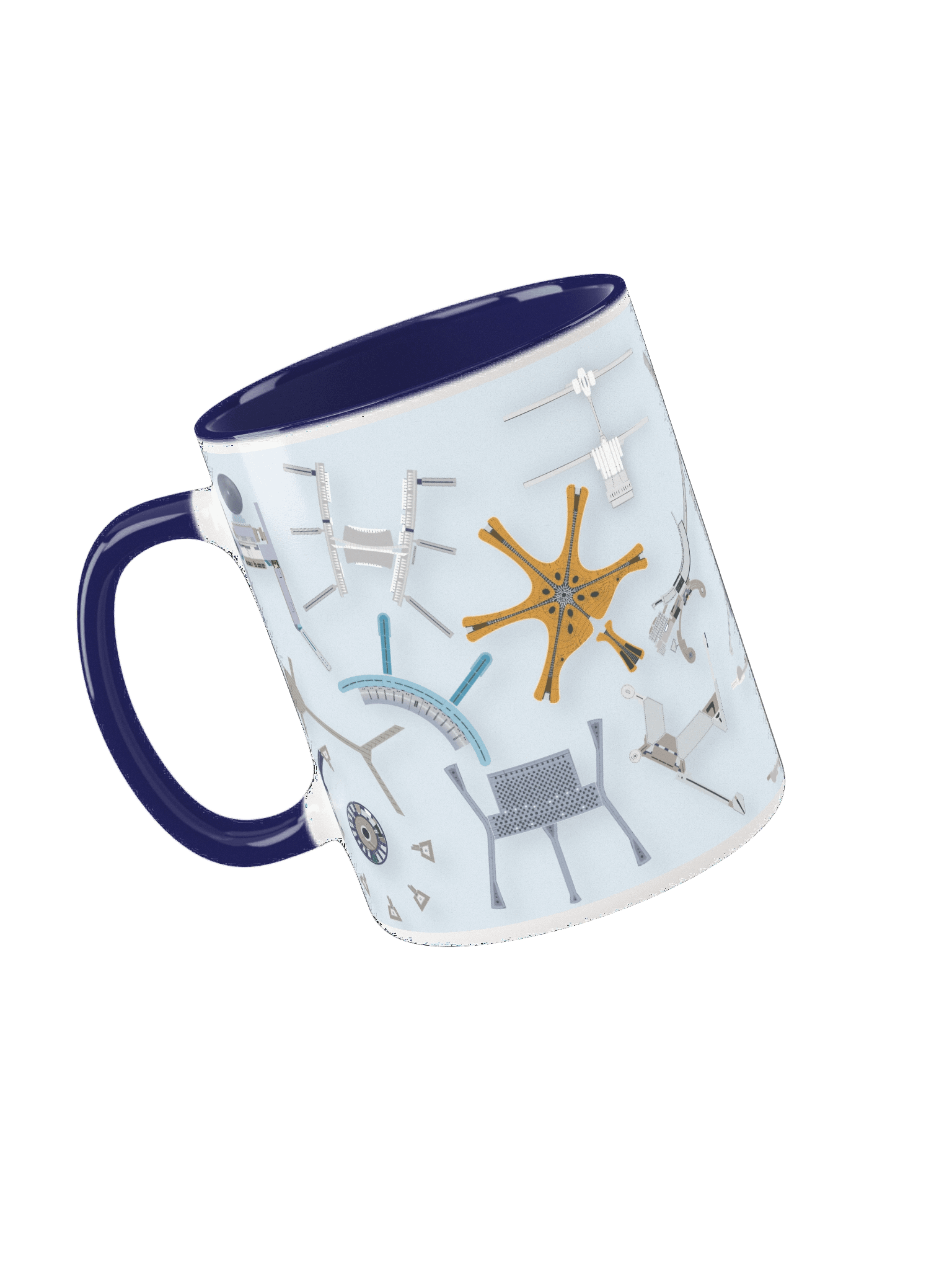 Airport Terminals - Mug Blue product image (3)