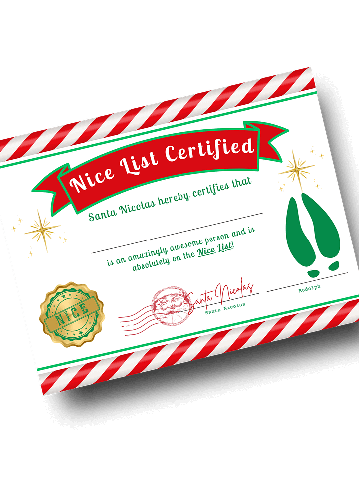 Nice List Certification product image (1)
