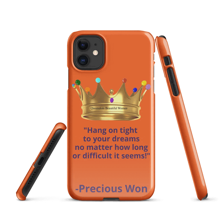 Queendom Beautiful Women iPhone® Snap Case (Orange/Amber) product image (1)