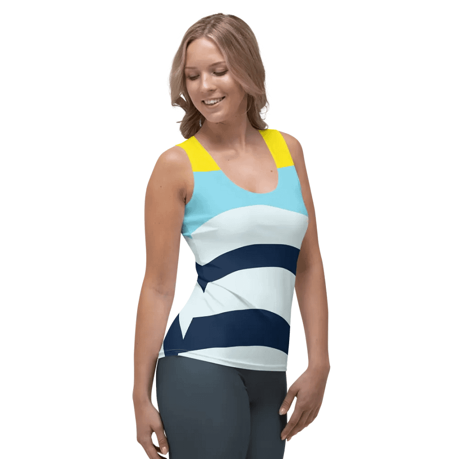 Blue Sunset Waves Women's Tank Top product image (7)
