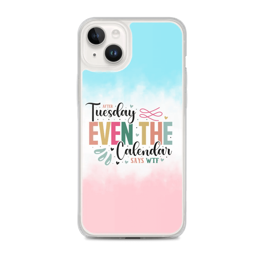 WTF Calendar Quote iPhone® Clear Case product image (1)