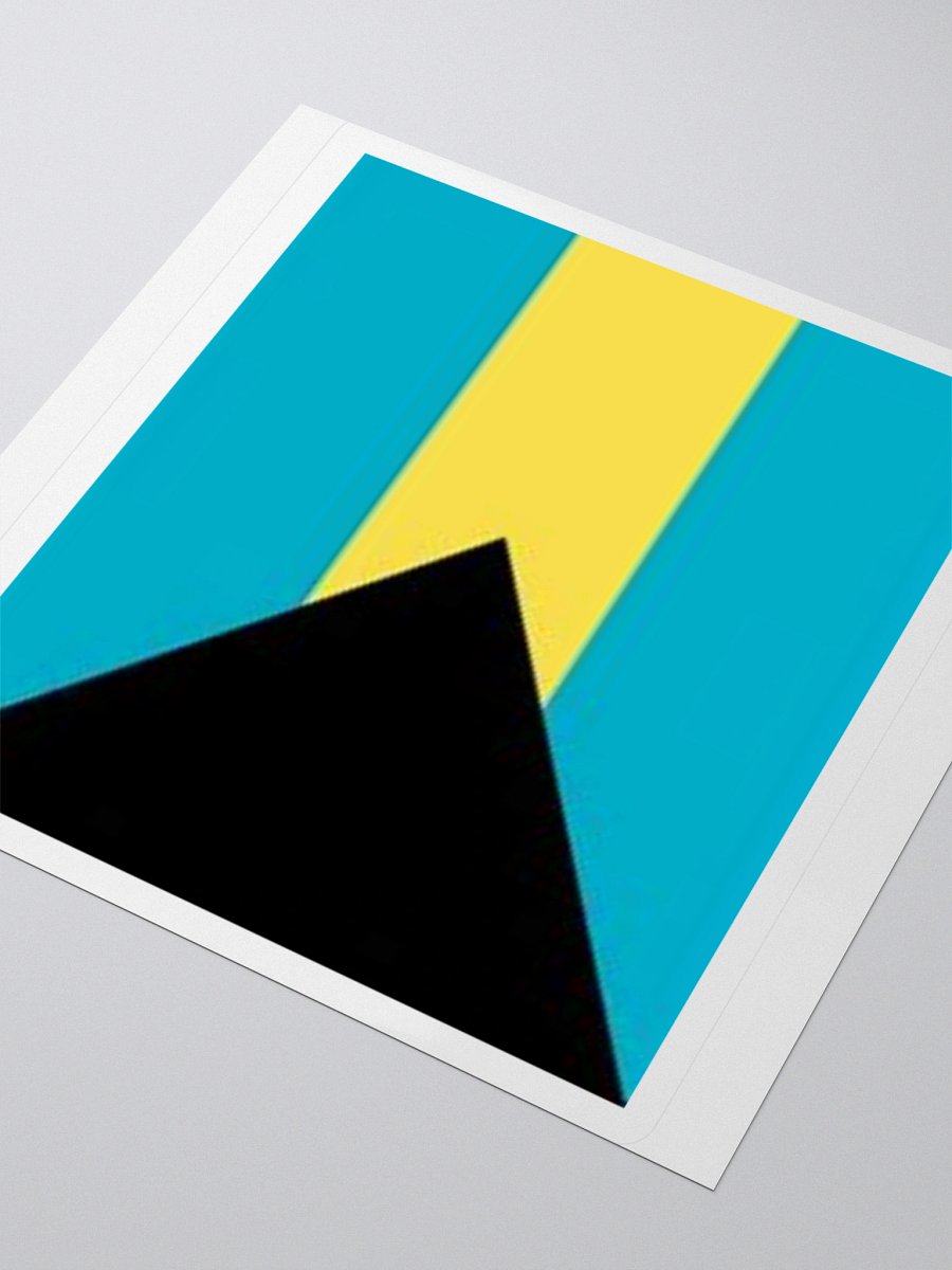 Exclusive Bahamas Flag Kiss-Cut Stickers - High-Quality Vinyl, Multiple Sizes product image (8)