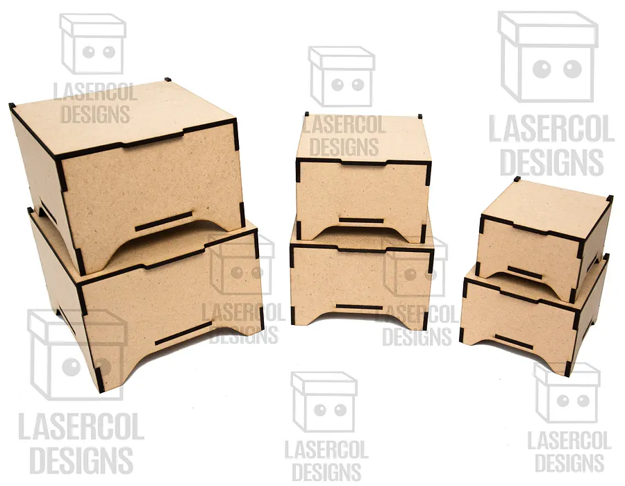 Boxes Set 6 (6 sizes) - Laser Cut Files product image (4)