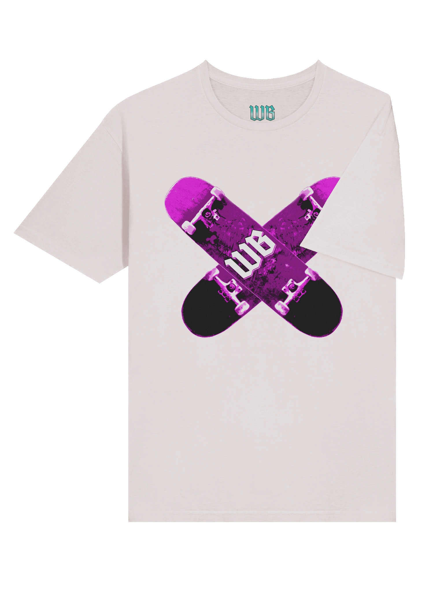 Pink Poster Skateboard T-Shirt product image (6)