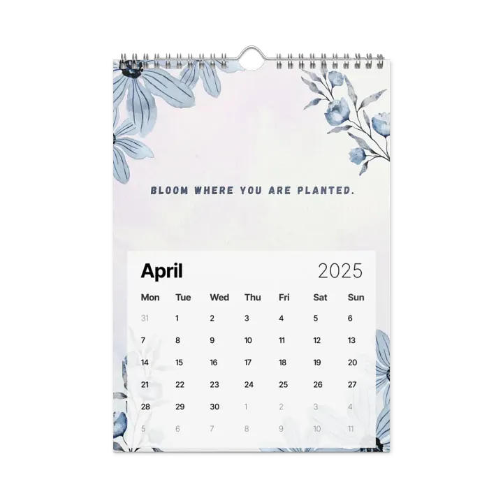 FLORAL INSPIRATIONAL QUOTES WALL CALENDAR 2025 product image (1)
