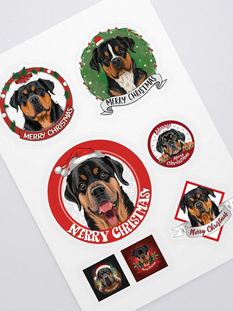 Rottweiler Christmas Sticker Collection product image (1)