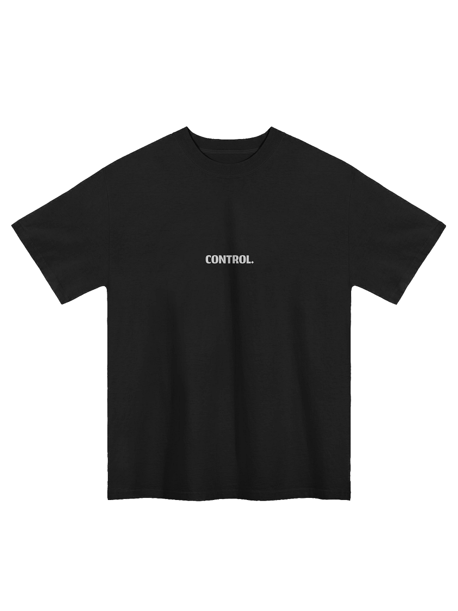 Magigio Death of Chance “Control” Oversized Faded Tee (White) product image (1)