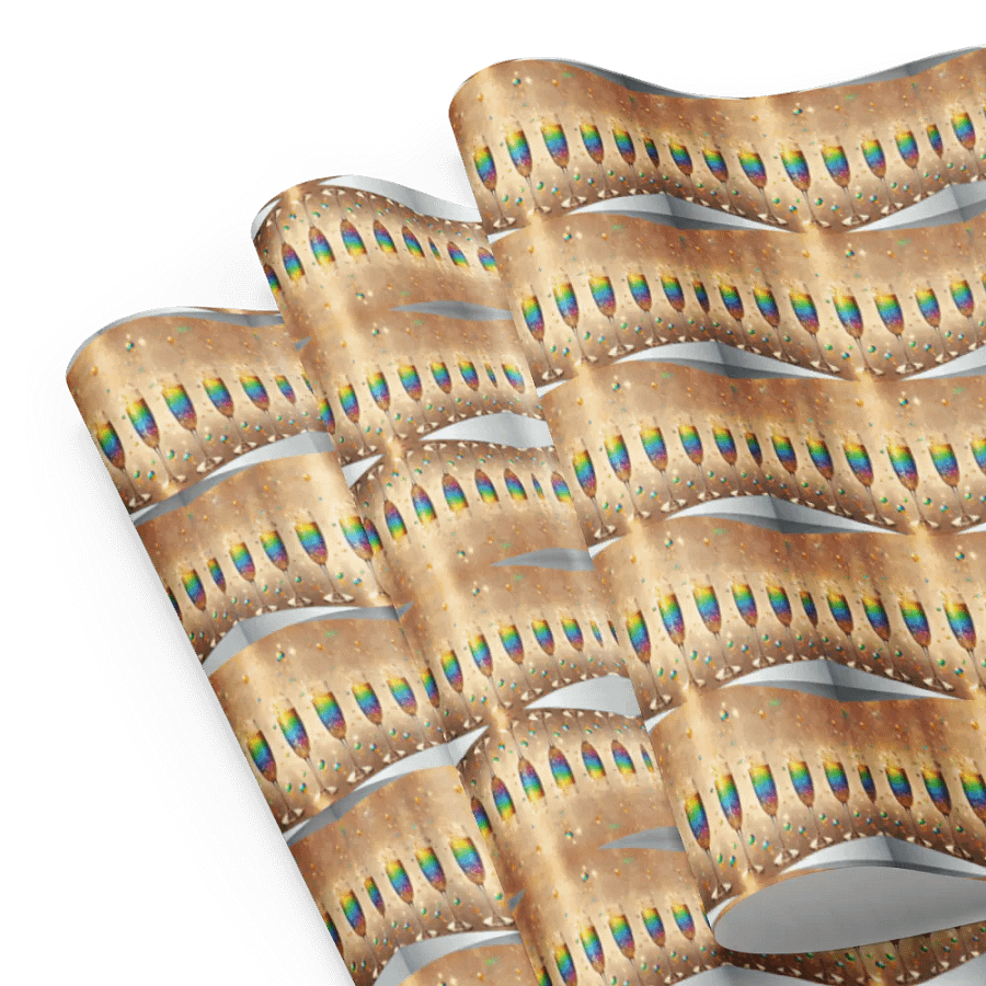 Rainbow Celebration Toast Wall Wrapping Paper Set product image (8)