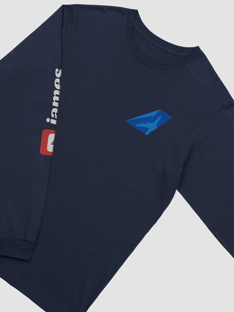 💤 First Class Pyjama Long Sleeve Top (Navy) - Two-Tone Blue Tailfin product image (3)