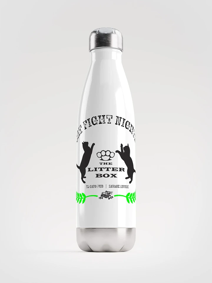 Cat Fight Nights Water Bottle product image (1)