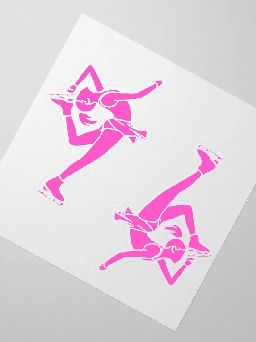 Ice Skater Sticker Set pink product image (5)