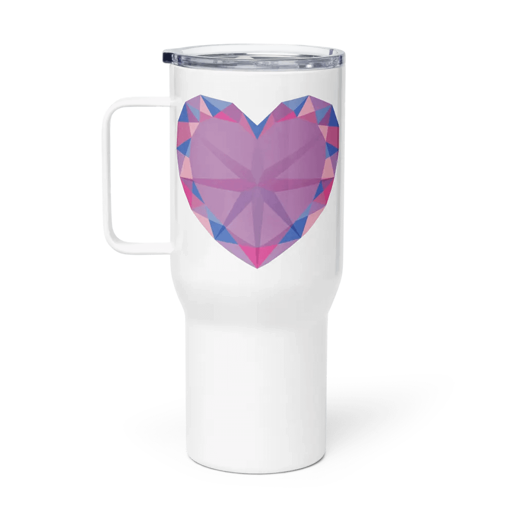 Crystal Pride Heart (Bi Pride) Insulated Cup with Handle product image (3)