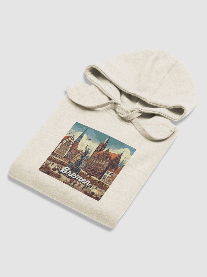 Cotton Heritage Unisex Premium Hoodie | AI Design Bremen city product image (1)