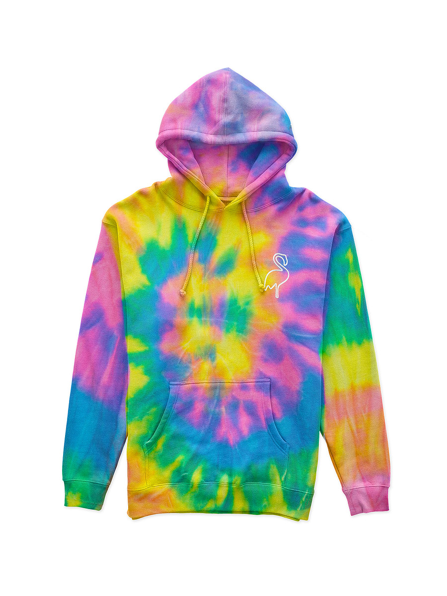 Flamingo Tie-Dye Hoodie - Charlotte Dobre