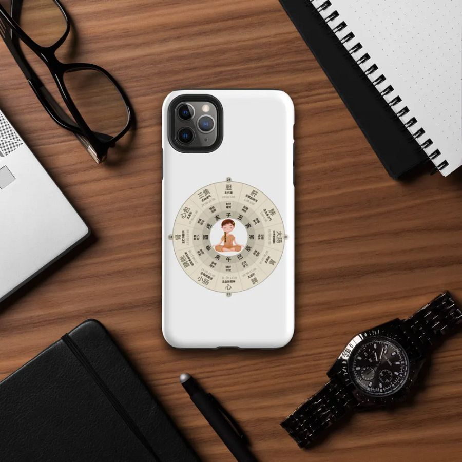 中医养生 iPhone®手机壳 - 子午流注12时辰养生主题 product image (7)