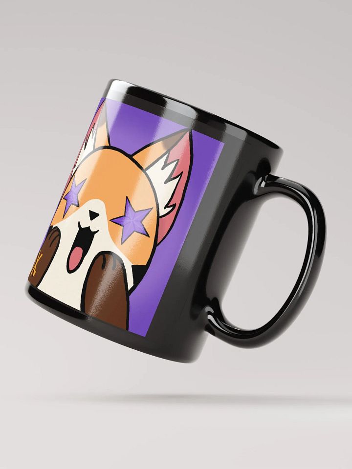 Wow Black Glossy Mug product image (2)
