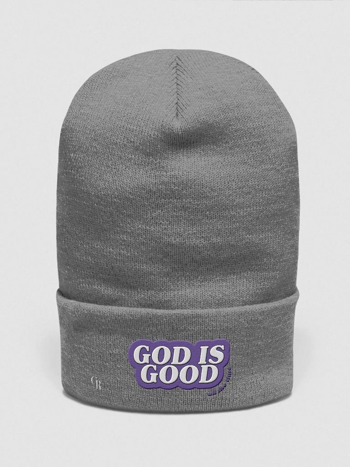 PURPLE God is Good Beanie product image (1)